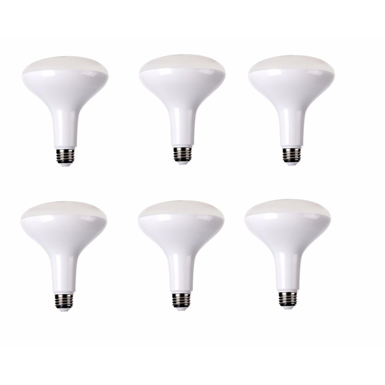 Frosted White 2700K Dimmable LED BR40 Bulbs - 6 Pack