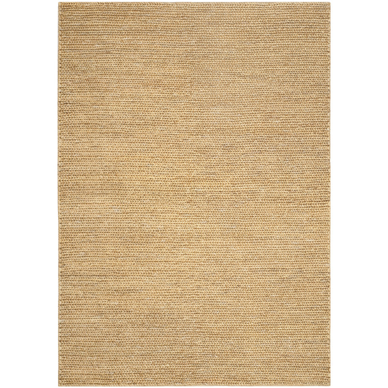 Hand-Knotted Cotton-Synthetic Blend 6'x9' Rectangular Area Rug