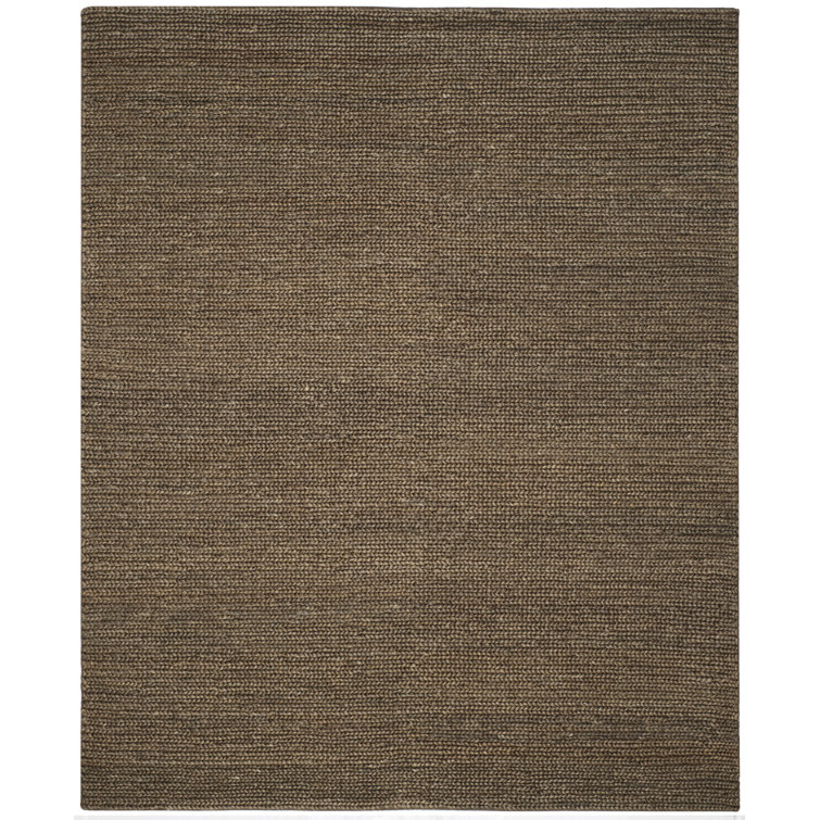 Hand-Knotted Walnut Cotton 8' x 10' Area Rug