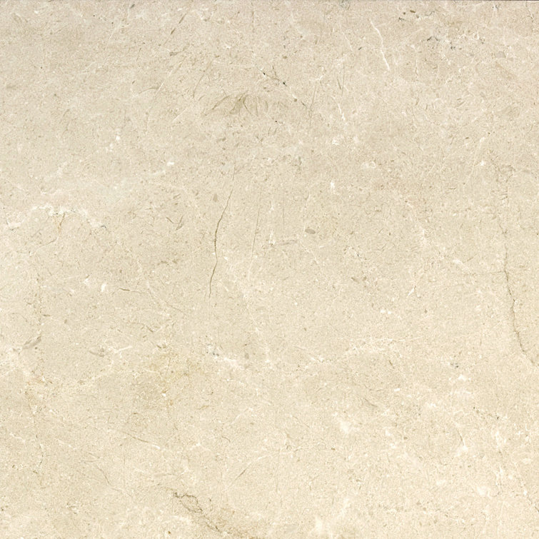 Crema Marfil 18'' x 18'' Polished Marble Look Tile