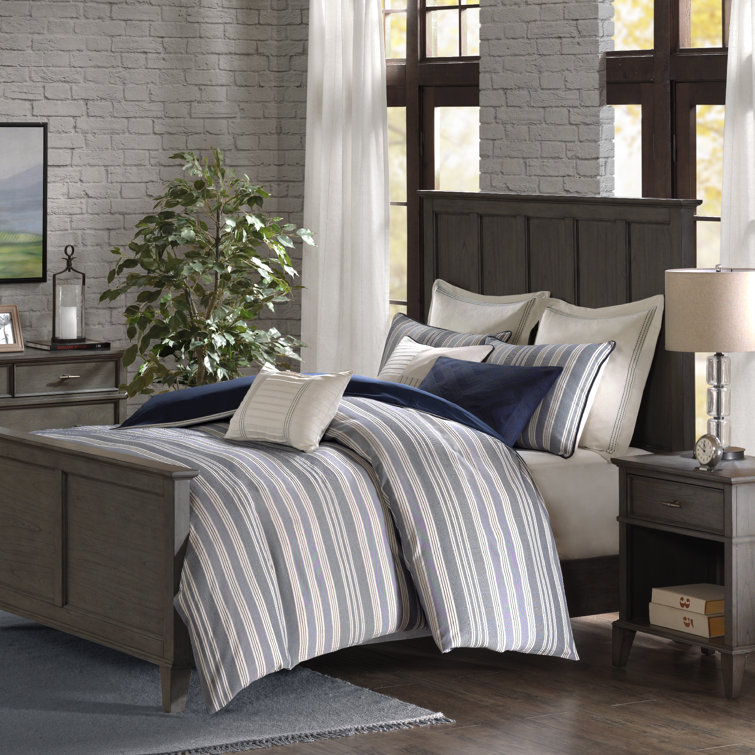 King Ivory Cotton Jacquard Nautical Bedspread Set