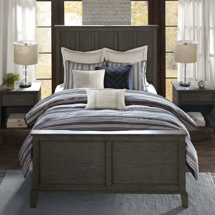 King Ivory Cotton Jacquard Nautical Bedspread Set