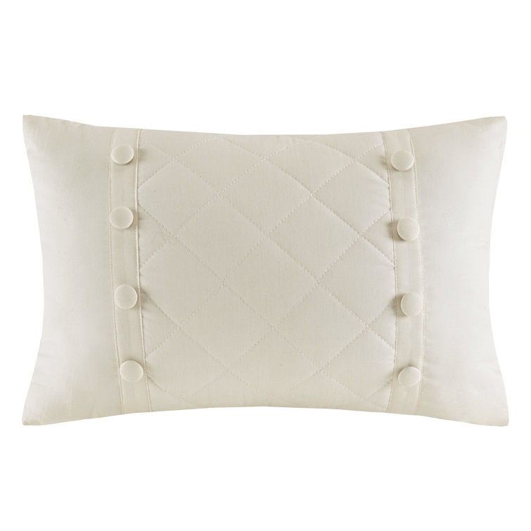 Breanna Ivory Cotton Reversible Full/Queen Quilt Set