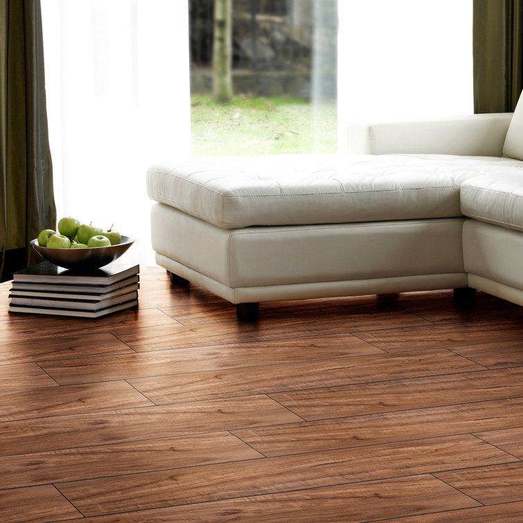 Rustic Cherry 48" Vinyl Plank Flooring with Water Protection