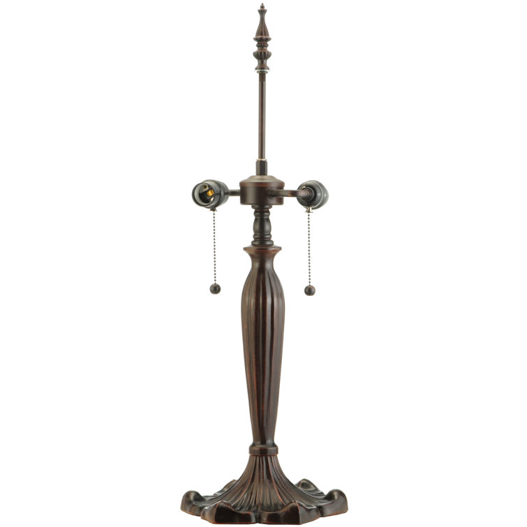 Kids' Whimsical Blue Stained Glass 2-Light Dragonfly Table Lamp