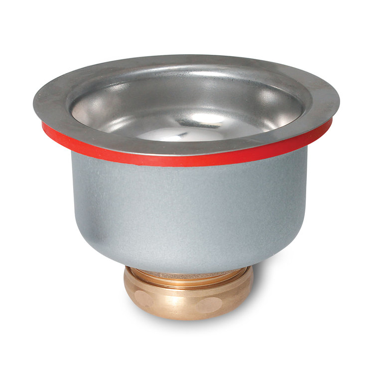 Keeney Stainless Steel Kitchen Sink Strainer with Brass Shank