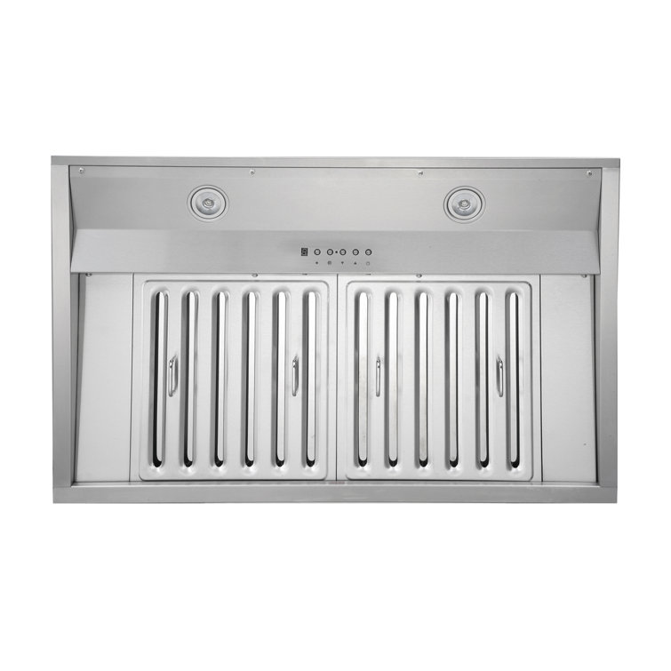 Kobe 36" Stainless Steel Built-In Range Hood with LED Lights