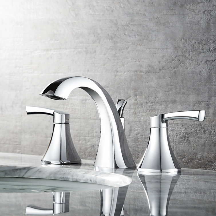 Abbie Polished Chrome 2-Handle Widespread Bathroom Faucet