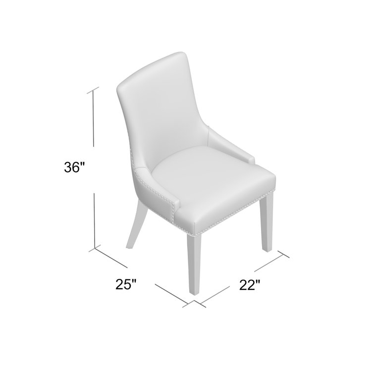 Regal Hourglass Gray Upholstered Parsons Dining Chair
