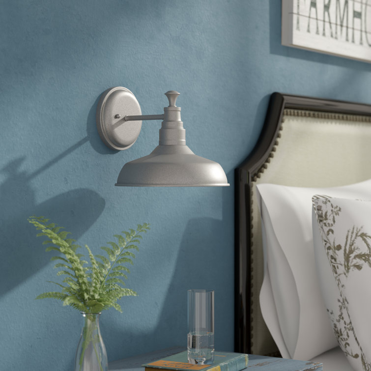 Kimball Galvanized Steel 1-Light Industrial Wall Sconce