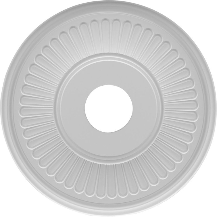 Berkshire 19'' White Thermoformed PVC Ceiling Medallion