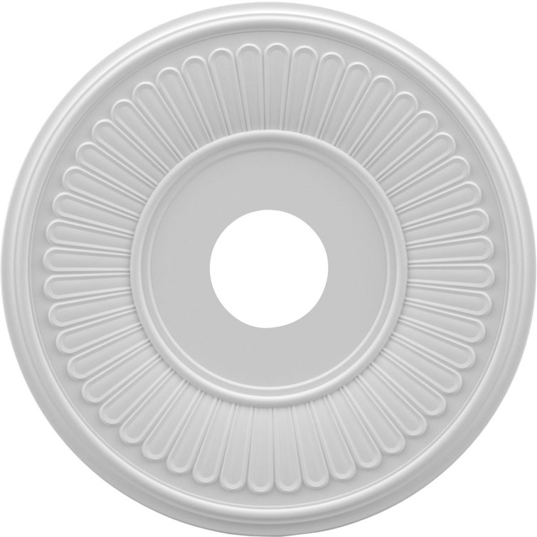 Berkshire 19'' White Thermoformed PVC Ceiling Medallion