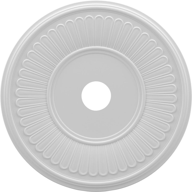 Berkshire 19'' White Thermoformed PVC Ceiling Medallion
