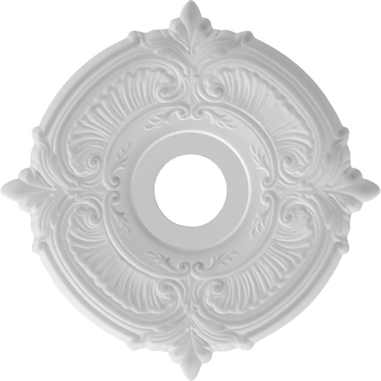 Attica White Thermoformed PVC Ceiling Medallion, 16" Diameter
