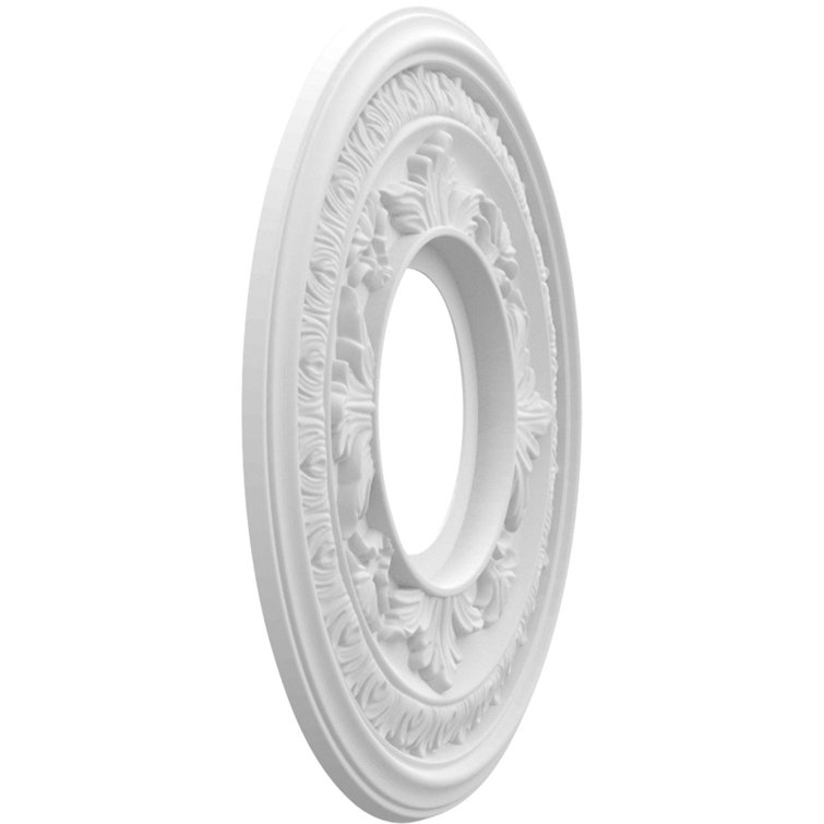 Baltimore White Thermoformed PVC Ceiling Medallion, 10" Diameter