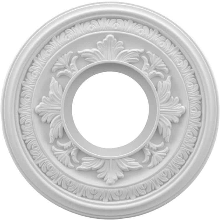 Baltimore White Thermoformed PVC Ceiling Medallion, 10" Diameter
