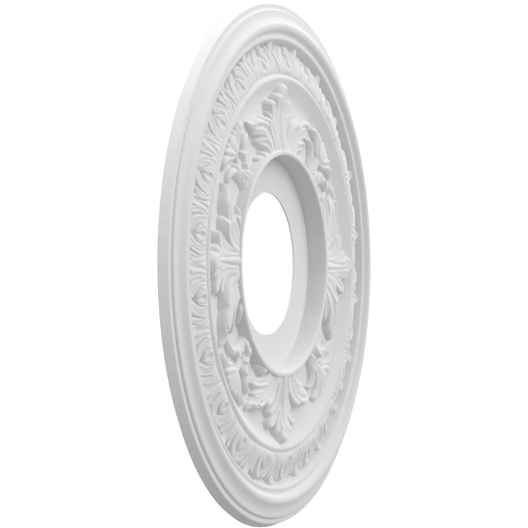 Baltimore White Thermoformed PVC Ceiling Medallion, 10" Diameter
