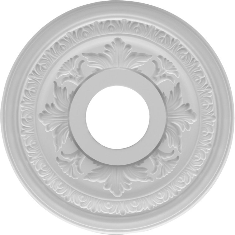 Baltimore White Thermoformed PVC Ceiling Medallion, 10" Diameter