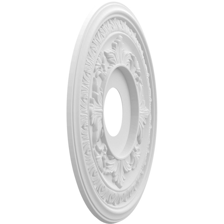 Baltimore White Thermoformed PVC Ceiling Medallion, 10" Diameter