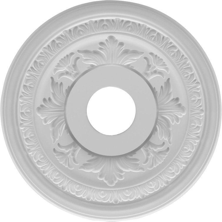 Baltimore White Thermoformed PVC Ceiling Medallion, 10" Diameter