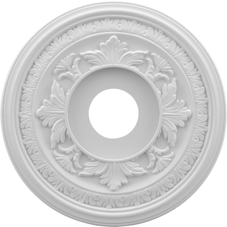 Baltimore White Thermoformed PVC Ceiling Medallion, 10" Diameter