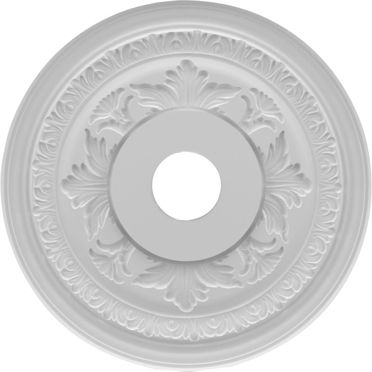 Baltimore White Thermoformed PVC Ceiling Medallion, 10" Diameter