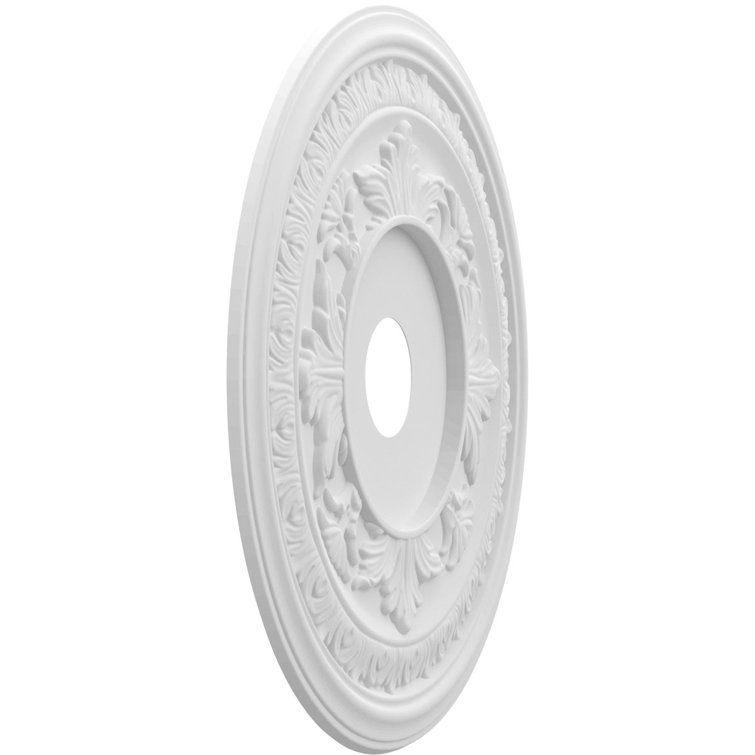 Baltimore White Thermoformed PVC Ceiling Medallion, 10" Diameter