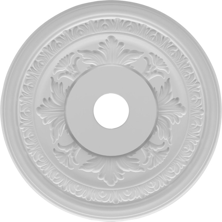 Baltimore White Thermoformed PVC Ceiling Medallion, 10" Diameter