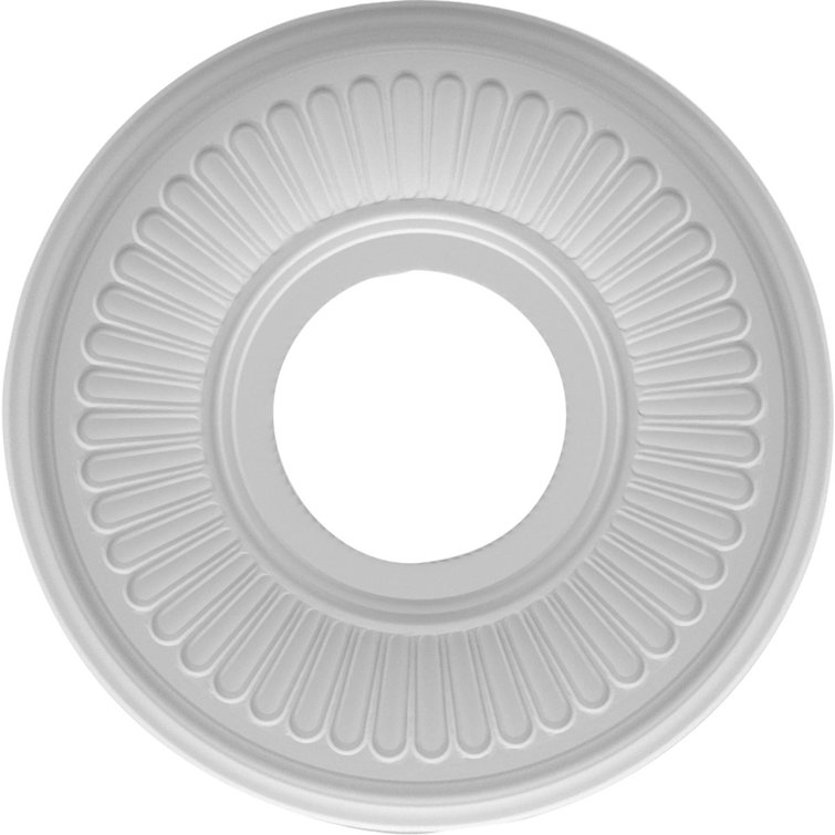 Berkshire 19'' White Thermoformed PVC Ceiling Medallion