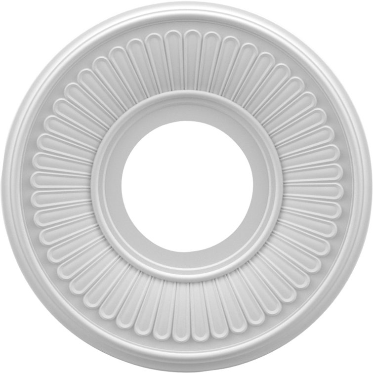 Berkshire 19'' White Thermoformed PVC Ceiling Medallion