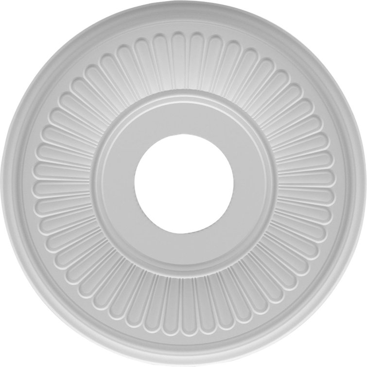 Berkshire 19'' White Thermoformed PVC Ceiling Medallion