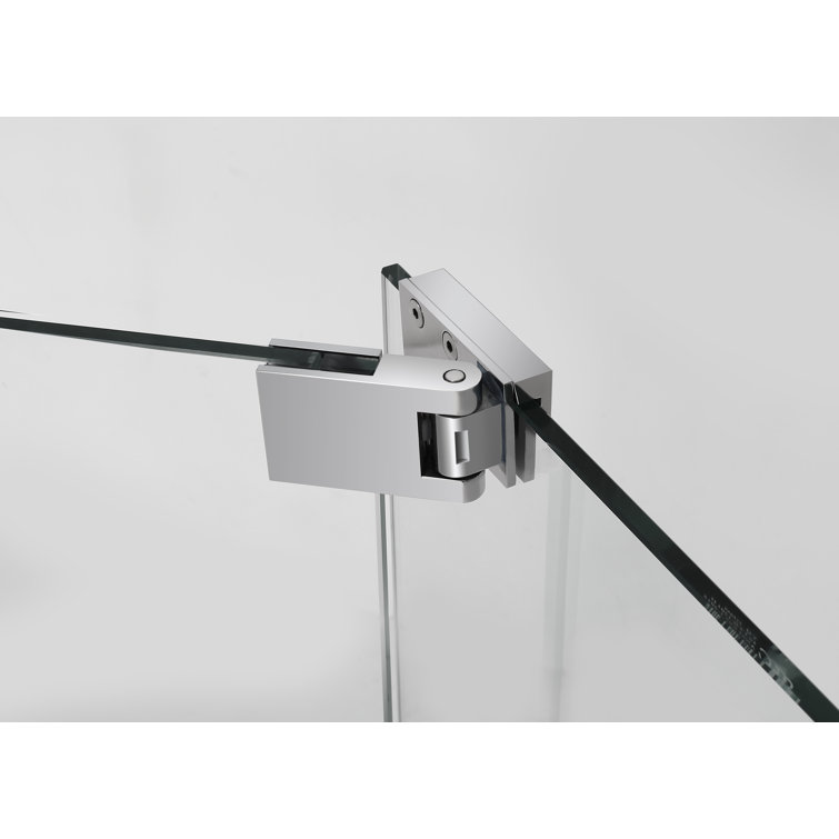 Madox 54-60" Frameless Chrome Hinged Shower Door