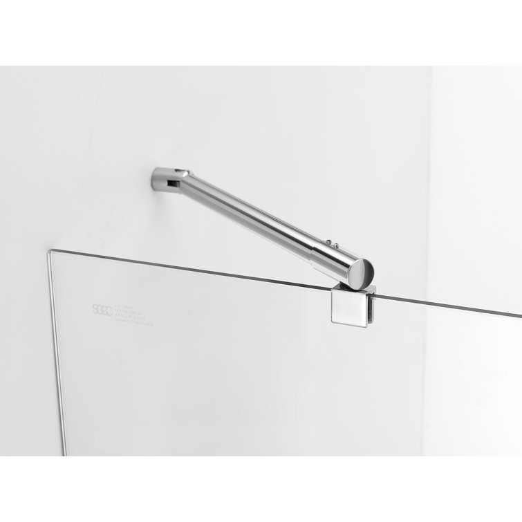 Madox 54-60" Frameless Chrome Hinged Shower Door