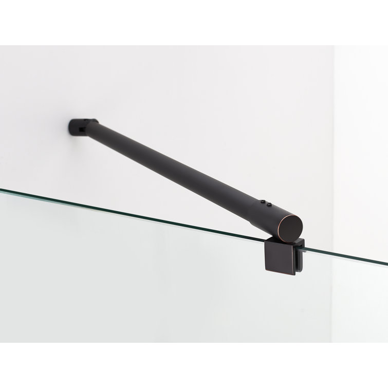 Belmore GS 50" x 72" Oil Rubbed Bronze Frameless Frosted Shower Door