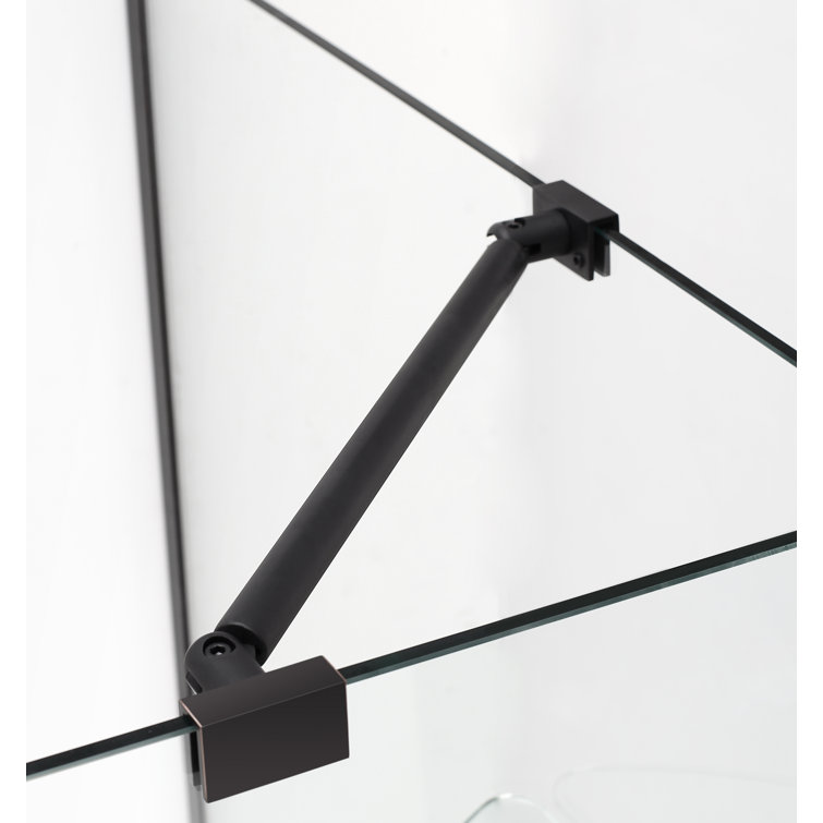 Bromley 32" x 72" Frameless Clear Glass Hinged Shower Enclosure