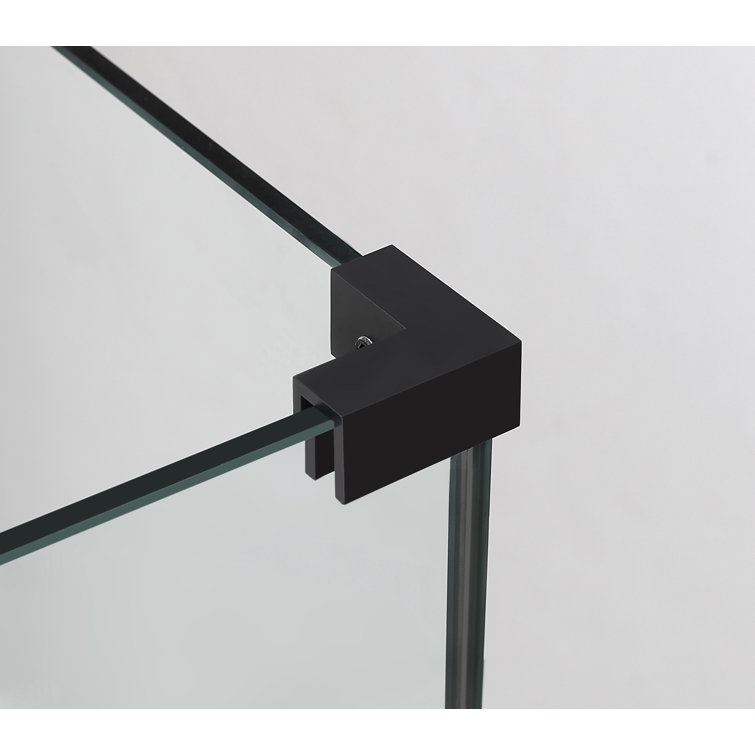 Bromley GS 72" Frameless Clear Glass Corner Shower Enclosure with Bronze Hardware