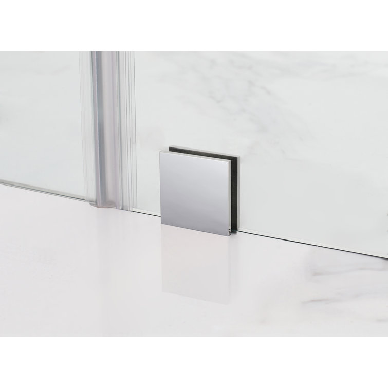 Nautis 72'' Clear Tempered Glass Frameless Shower Door