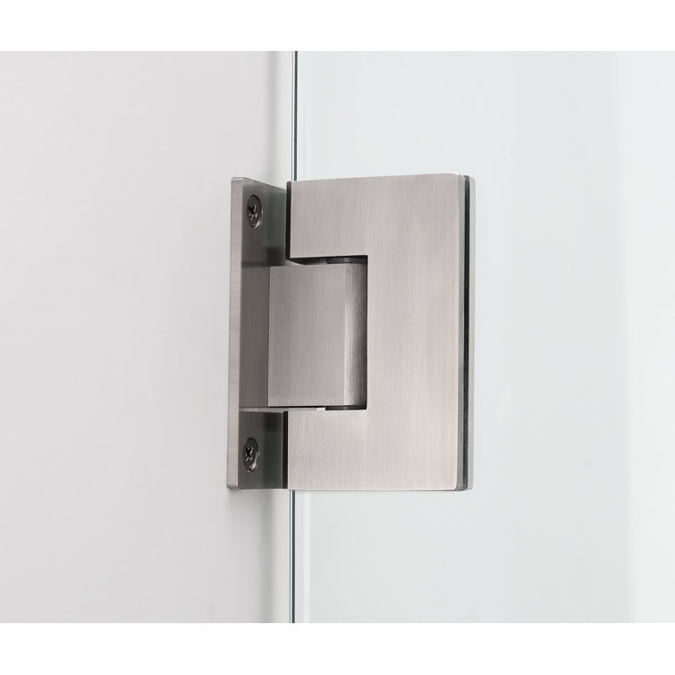 Bromley GS 58" x 72" Frameless Stainless Steel Hinged Shower Enclosure