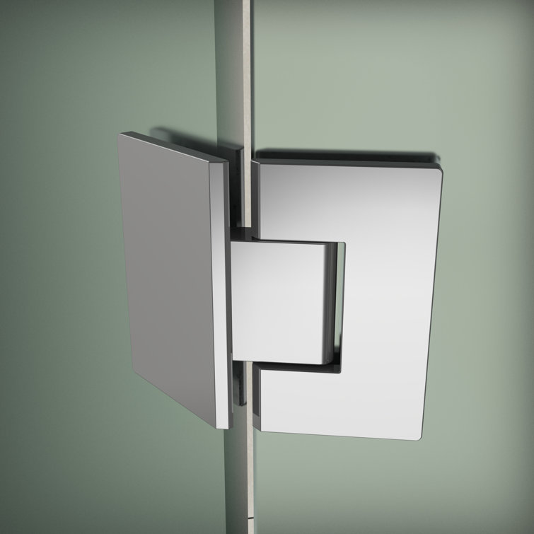 Merrick 36" x 72" Chrome Frameless Frosted Glass Shower Enclosure