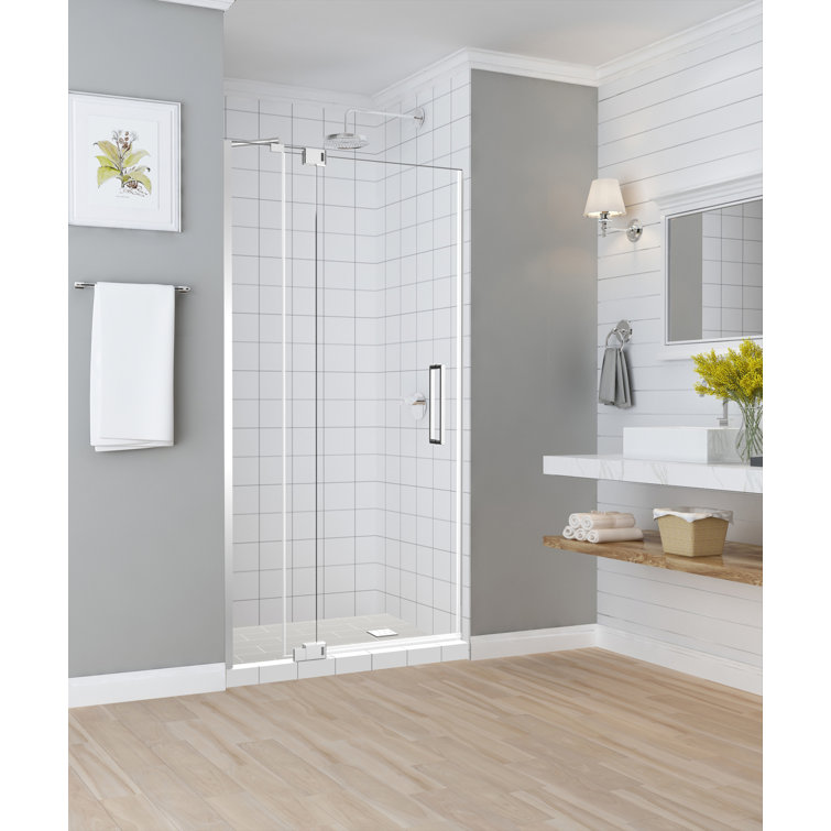 Madox 54-60" Frameless Chrome Hinged Shower Door