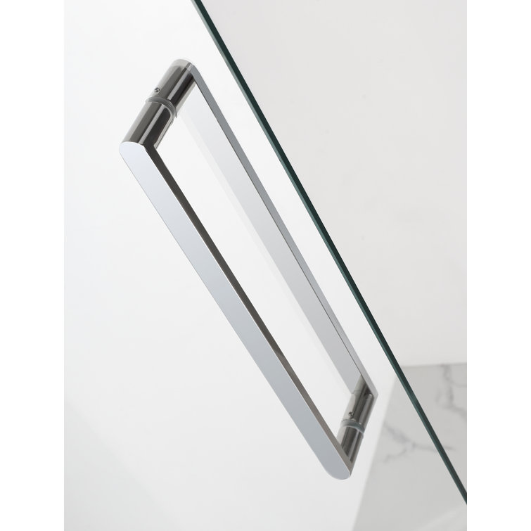 Madox 54-60" Frameless Chrome Hinged Shower Door