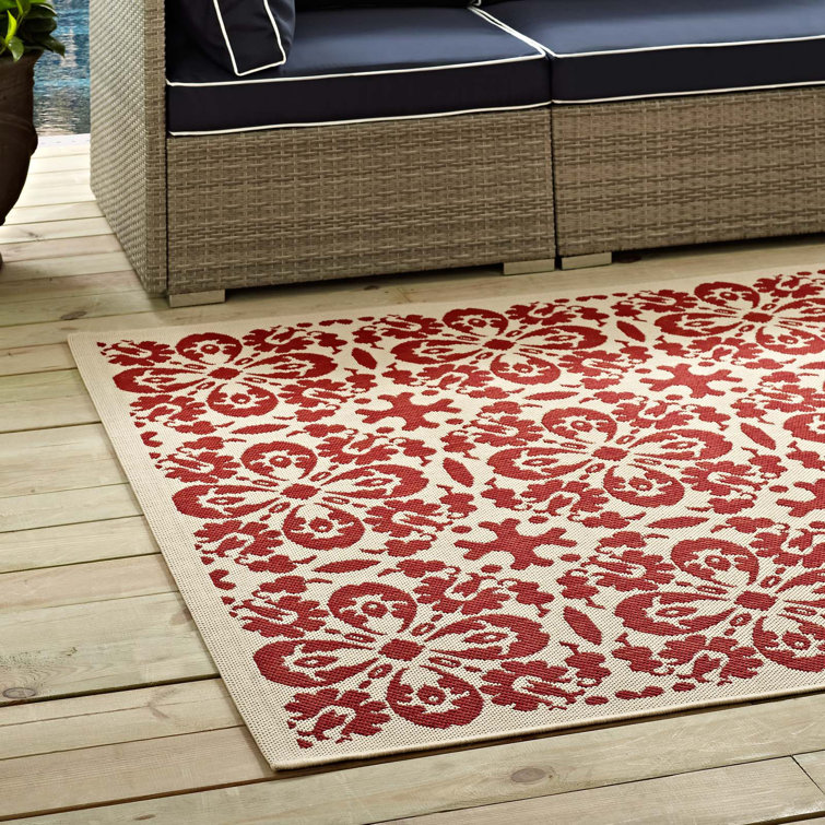 Ariana Light Green and Beige Floral 8' x 10' Synthetic Rug