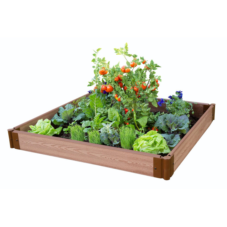 Classic Sienna Composite Raised Garden Bed 4' x 4' x 5.5"
