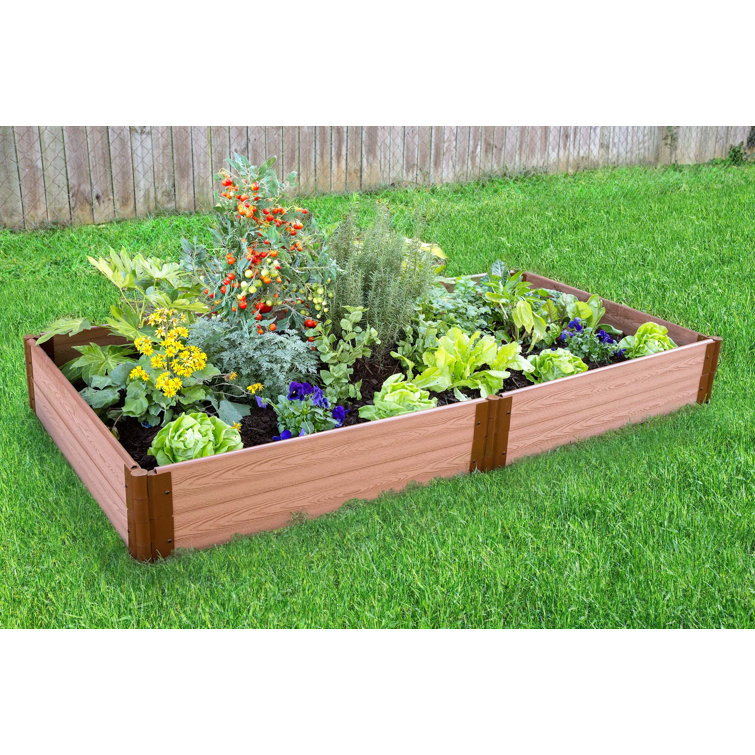 Classic Sienna Composite Raised Garden Bed 4' x 8' x 11"