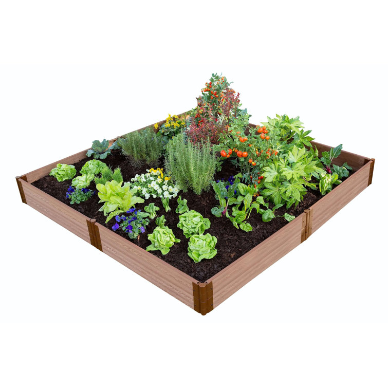 Classic Sienna Composite Raised Garden Bed 8' x 8' x 11"