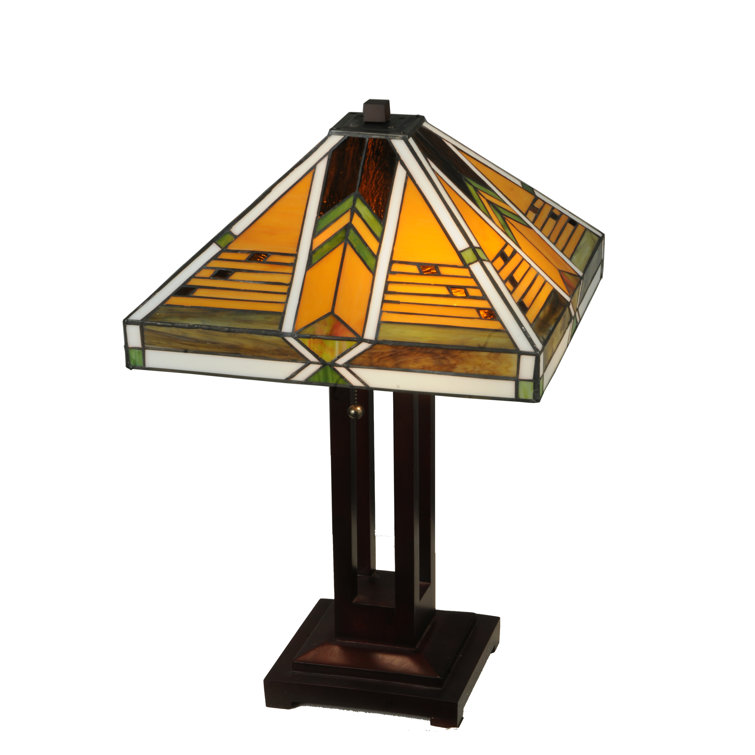Abilene 22" Bronze Stained Glass Table Lamp