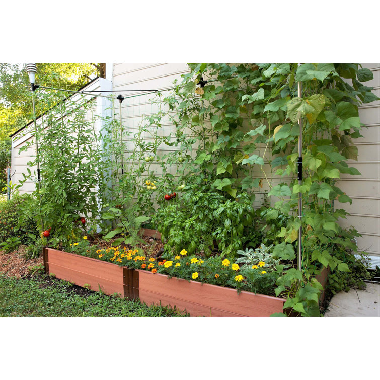 48'' x 48'' Stainless Steel Raised Garden Bed Trellis Kit