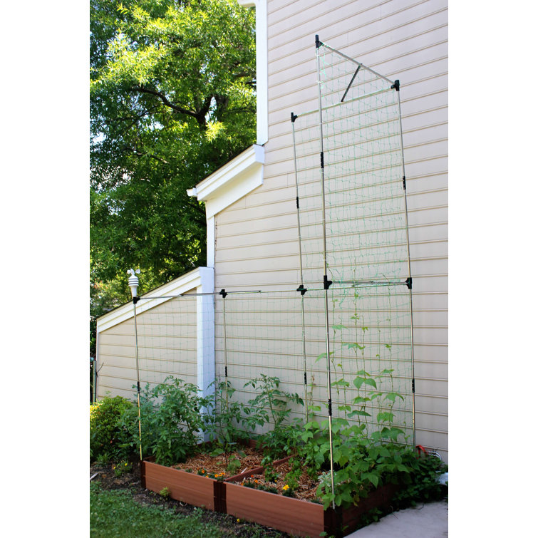 48'' x 48'' Stainless Steel Raised Garden Bed Trellis Kit