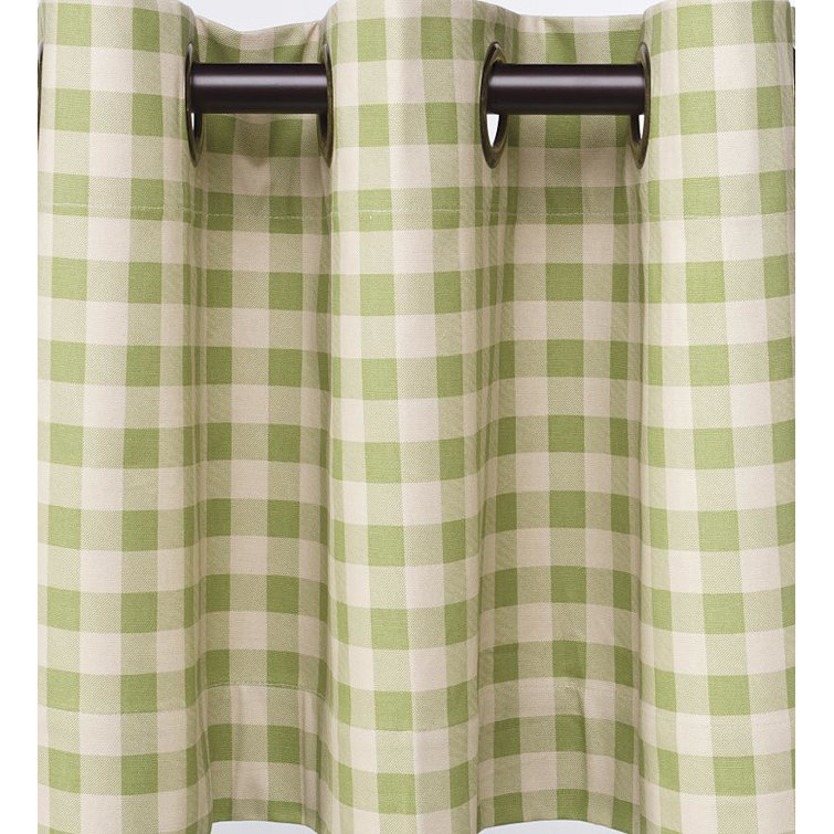 Wheat Cotton Room-Darkening Grommet Panel Pair for Windows