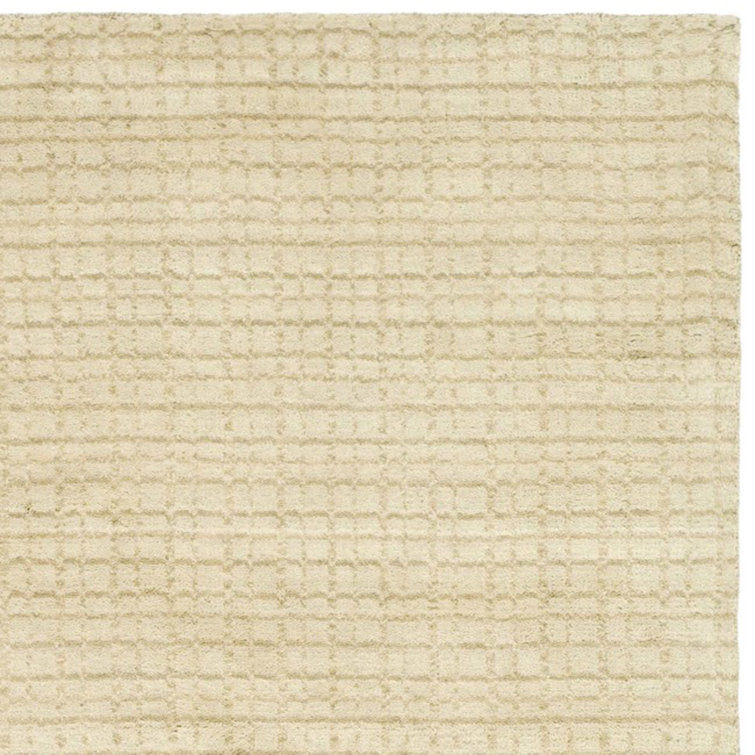 Himalaya Beige Hand-Knotted Wool 9' x 12' Area Rug